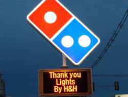 Dominos EMB Sign